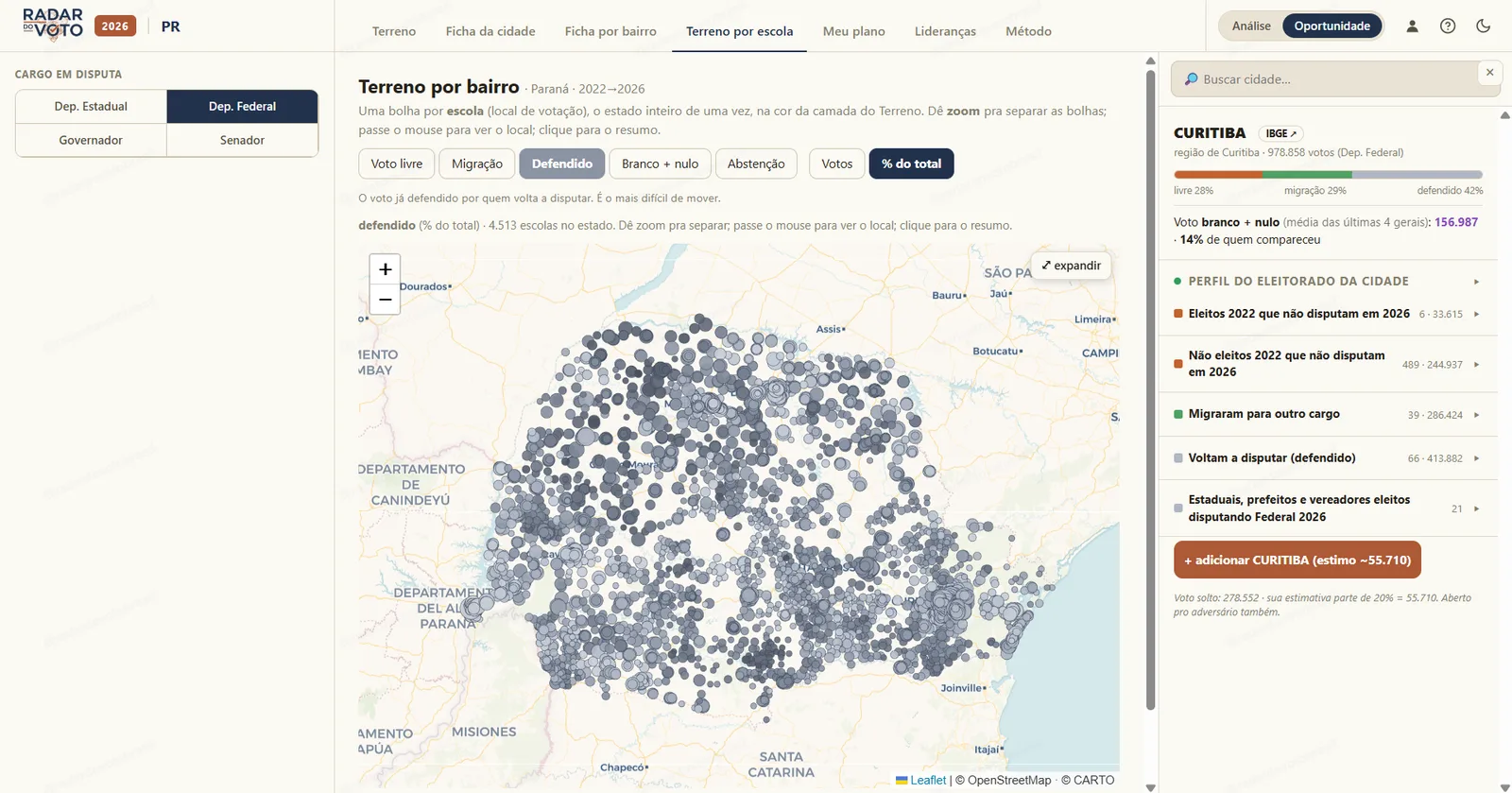 Veja quais regiões estão mais disputadas